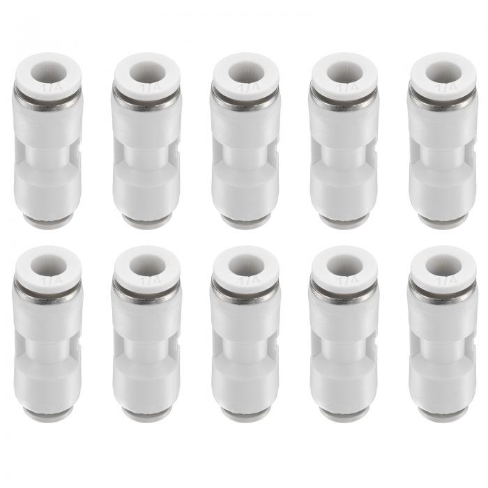 5個 プッシュ・トゥ・コネクト・フィッティング 1/4" OD x 5/32" OD ストレート ニューマチック コネク..