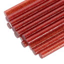 24個のミニホットグルースティック、0.28インチ直径×3.94インチ長のEVAホットグルースティック、フラッシュレッドミニホットメルトグルースティック、DIY...