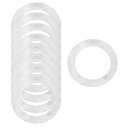 9個 シリコンビーズリング 65mm 丸いシリコンビーズループバルクフォーカルビーズ 2つ 穴付きシリコンペンダント付き DIYキーチェーン ネックレス ランヤ...