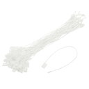140個のナイロンハングタグストリング6.7インチスナップロックピンループプライスタグファスナープラスチックタグタイタグタグクローズタグタグ付きストリングホワイ...