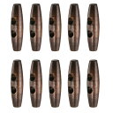 10個の木製トグルボタン45mm / 1.8
