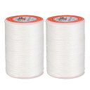 丸いレザー縫製ワックス糸 55m / 60ヤード ポリエステルワックスストリング 0.80mm ワックスステッチコード レザークラフト ブックバインディング ブ...
