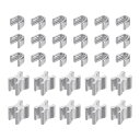 10セット ジッパースライダーリテーナー #3 トップストッパー&ボトムストップクローズドエンドジッパースライダー バッグコートジャケットDIY裁縫交換用 シル...