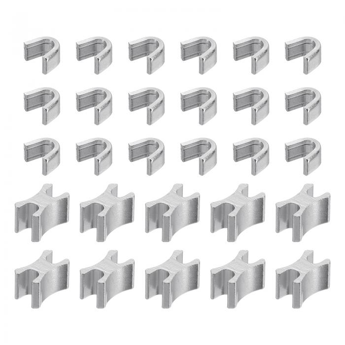 10セット ジッパースライダーリテーナー #8 トップストッパー&ボトムストップクローズドエンドジッパースライダー バッグ コート ジャケット DIY裁縫用交換...