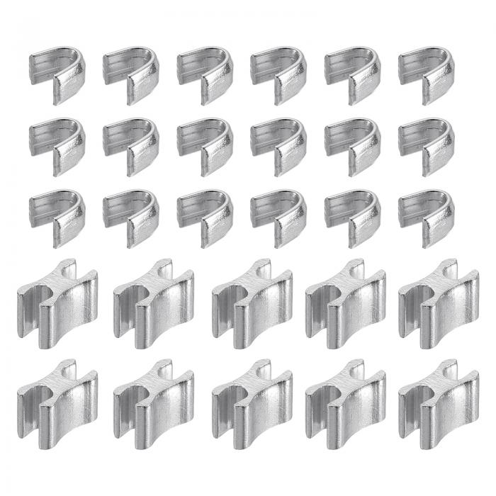 10セット ジッパースライダーリテーナー #10 トップストッパー&ボトムストップクローズドエンドジッパースライダー バッグ コート ジャケット DIY裁縫用交...