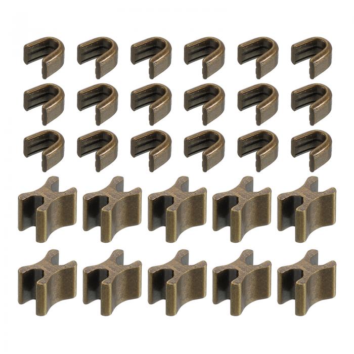 10セット ジッパースライダーリテーナー #3 トップストッパー&ボトムストップクローズドエンドジッパースライダー バッグコートジャケットDIY裁縫交換用 アン...