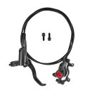 BULLSPANN 1セット 自転車ブレーキアクセサリー アルミニウム合金 ブレーキハンドルバー リア左ブレーキレバーと1450 mmブレーキワイヤー ロードバ...