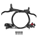 BULLSPANN 1セット 自転車ブレーキアクセサリー アルミニウム合金 ブレーキハンドルバー リア左フロント右ブレーキレバーとブレーキワイヤー ロードバイク...