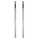 2個のプラスドライバービットPH2の鋸歯付き先端1/4"六角シャンク6"(150mm)長インパクト磁気アンチスリップクロスドライバー産業用パワードリルビットファスナースクリューを取り外すための