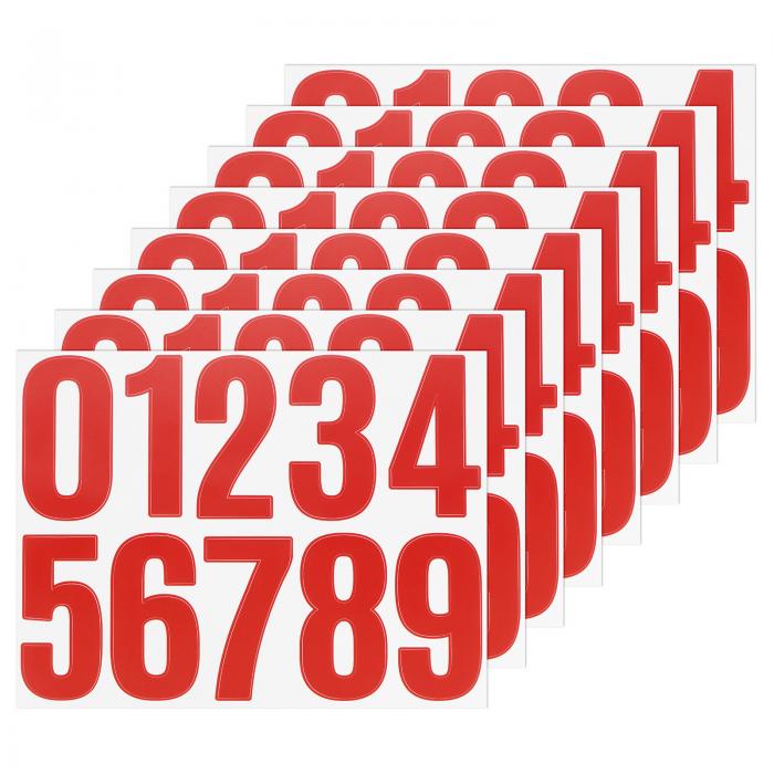 M METERXITY 8シート 数字ステッカー 4" ビニール0-9自己粘着防水番号郵便受け番号ステッカー 家 看板 ..