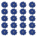 PATIKIL 2.4インチファ ブリックブローチフラワー、ブローチピン用20個のファ ブリックフラワー、ヘッドバンド装飾用パール付きのDIYクラフトウェディングデコレーション、ダークブルー