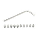 PATIKIL ナイロン先端グラブスクリューM5x5mm 10個304ステンレス鋼メトリック六角ソケットヘッドカップポ イントボルトアンチスリップ内部六角ドライ...