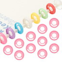 PATIKIL 28mm 1.1" プラスチック ラウンド ブックバインディング ディスク 33個 ディスクバウンド 拡張ディスク ペン挿入可能 プレーティング ラウンド バインダーリング DIY ノートブック プランナー ピンク