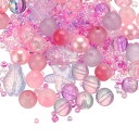 PATIKIL 2-8mm アソーテッド グラス レジン ビーズ クラック入り 砕石 ラウンド ビーズ スモール ヨーロピアン スペーサー シード ビーズ ミッ...