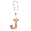 PATIKIL レターバッグ装飾 ブリンググリッターレター装飾初期レターキーチェーン 女性用バッグアクセサリーバックパックトートバッグカップDIYクラフト 金色 J形状