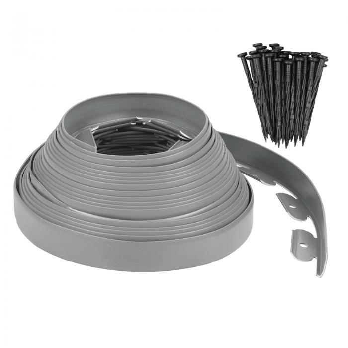 M METERXITY ガーデンエッジング - 46フィートのノーディグランドスケープエッジングプラスチックラン..