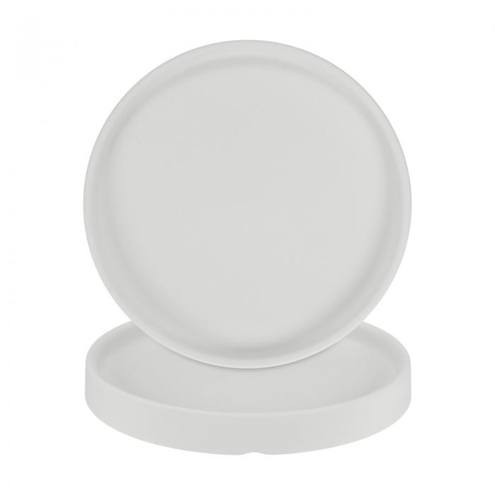 M METERXITY 2-Pack セラミック植木鉢受け皿 6.3" 植木鉢用水受けトレイ 屋内/屋外植物/花 排水トレイ ..