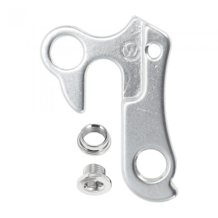 BULLSPANN 1個 自転車バイクディレイラーハンガーフレームギアテールフック 自転車ディレイラーハンガープレート ディレイラーハンガー交換部品 バイク用 シルバートーン