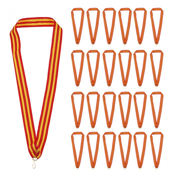 PATIKIL アワードネックリボン、50個入りのポリエステルメダルランヤード、スナップクリップ付きのブ ..