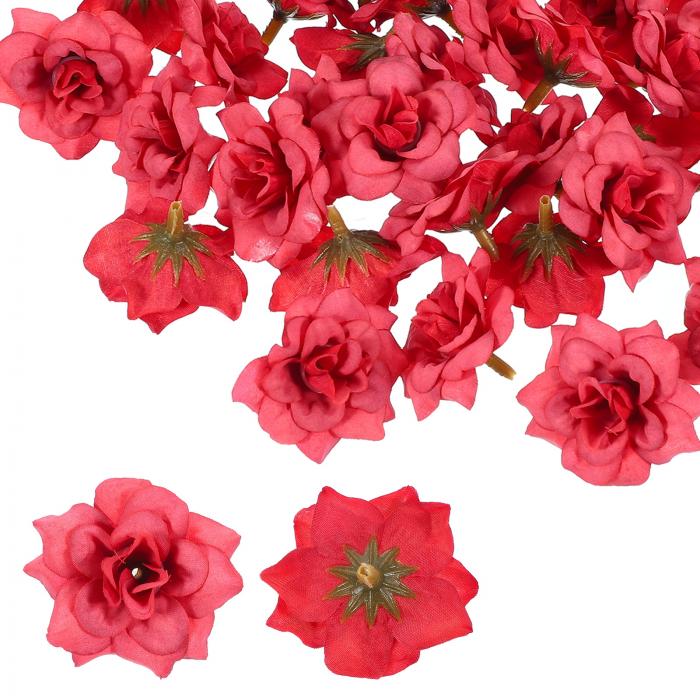 PATIKIL 1.77インチ 人工バラ 花 100個 フェイクフラワーウェディングフェイクフラワーウォールDIYクラ..