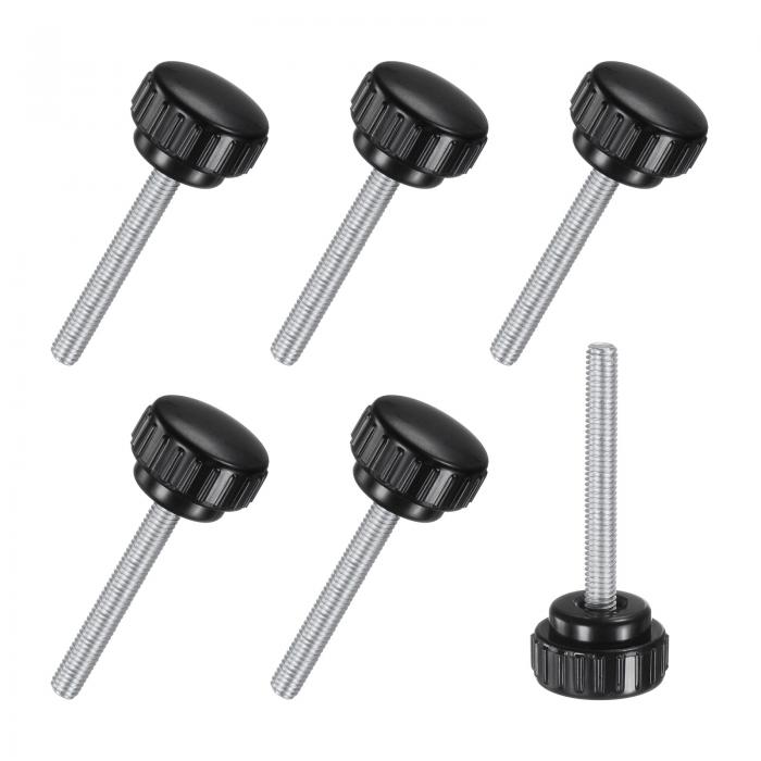 M METERXITY 6パックのナツメヤシクランピングノブ M6x40mmメススレッドのナツメヤシサムスクリュー 機..