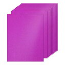 PATIKIL 10シートのローズレッドグリッターカードストックペーパー 8.5 x 11インチ 250gsmスクエアプレミアムスパークリーペーパークラフトカー...