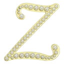 PATIKIL レターブローチピン パールイニシャルアルファベットZレターラ ペルバッジピン 女性用メンズガールワイフスーツクローズドレスブーケコートハットバッ...
