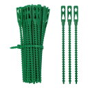 PATIKIL ヴァインズファスナー 13.5cm/5.3インチ、100個のプラスチック製タイバックルフッ ク、園芸用ブドウサポートストラップクリップ、ブドウ野菜を固定するための植物ホルダー、緑|詳細画像