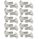 PATIKIL 20個入り、M8 x 18 mmのスレッドTスロットボルト、槌ヘッドTボルト標準8.5 mmスライディングスクリュースタッド、45シリーズアルミニウム押出プロファイル用、シルバー(4)