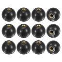 M METERXITY 12個入りのねじ込み式ボールノブ M6女性用スレッド25mm直径。旋盤/機械/芝刈り機用の熱硬化性ボールノブ ラウンドフェノール真鍮イン...