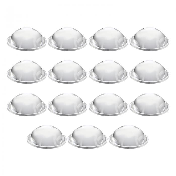 PATIKIL 直径29mmフラット凸レンズ 15個高さ11mm PMMAアクリルLED光学凸レンズ フラッシュライト 車用..