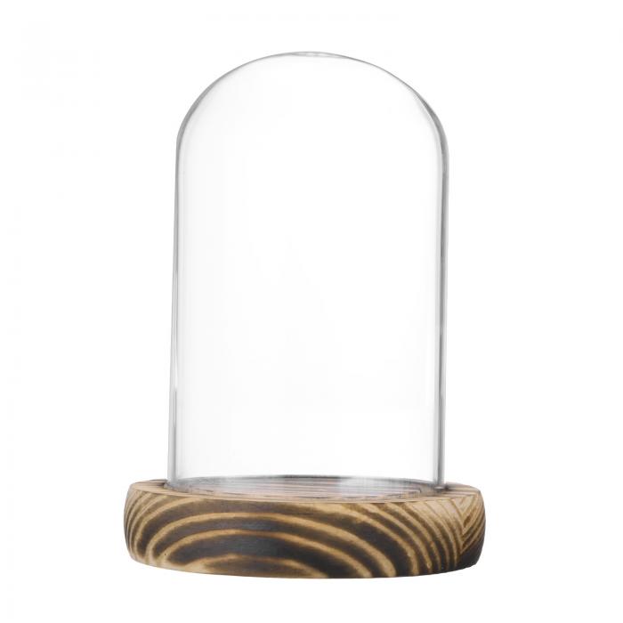 M METERXITY クロシェガラスドーム 3.9"x2.4"ガラスディスプレイケース DIYスノーグローブ/小さな植物/..