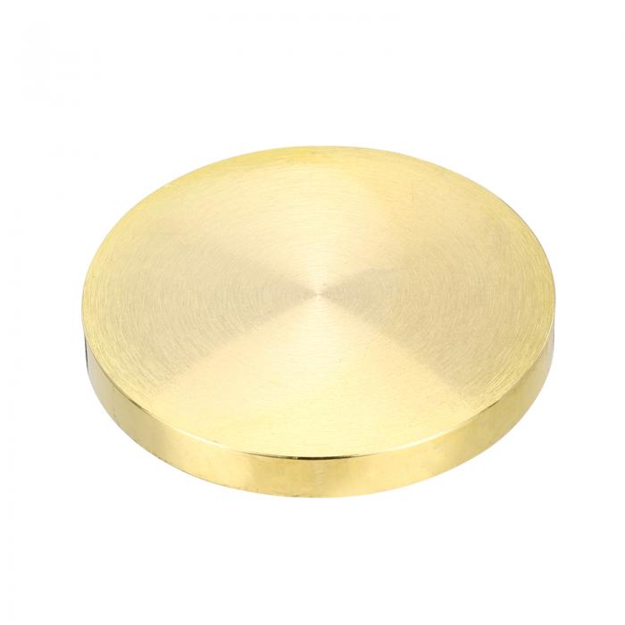 PATIKIL 40mm 空白ワックスシールスタンプ ラウンド封蝋スタンプ ビンテージレトロ真鍮ヘッド 封筒招待状用