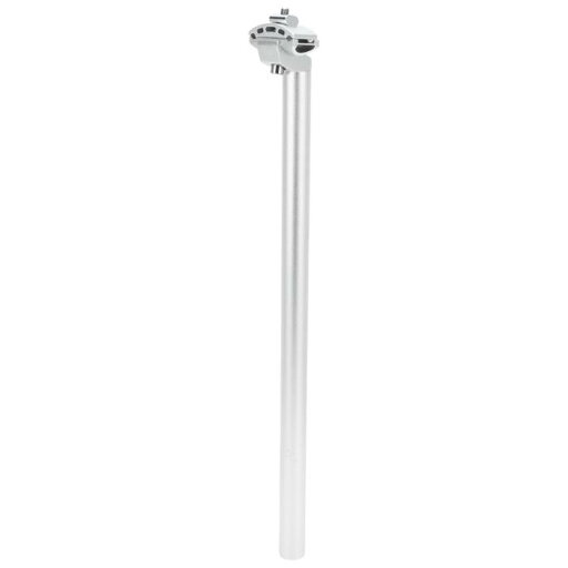 INFINAUTO バイクシートポスト25.4x500mm バイクサドルポストシートチューブ アルミニウム合金 シルバートーン 調節可能な固定クリップ付き INFINAUTO バイクシートポスト25.4x500mm バイクサドルポストシートチューブ アルミニウム合金 シルバートーン 調節可能な固定クリップ付き