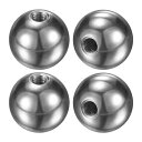 M METERXITY 4個のネジ付きボールナットノブ M6x22mm 304ステンレス鋼 女性用ボールナットキャップ 照明器具/機械/DIY用 丸いソリッドス...