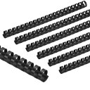 PATIKIL 20mm(3/4インチ)プラスチック製バインディングコム 100個 21リング コンビニエンスバインディングス パイン 150枚収容 レターサイ...