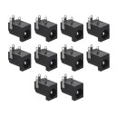 M METERXITY 10パック3ピンDC-005電源ジャック5.5 x 2.5mm PCBマウント女性ニッケルめっきプロセスメディアプレーヤー/ラップトップソケットジャックプラグ女性ソケットコネクタ