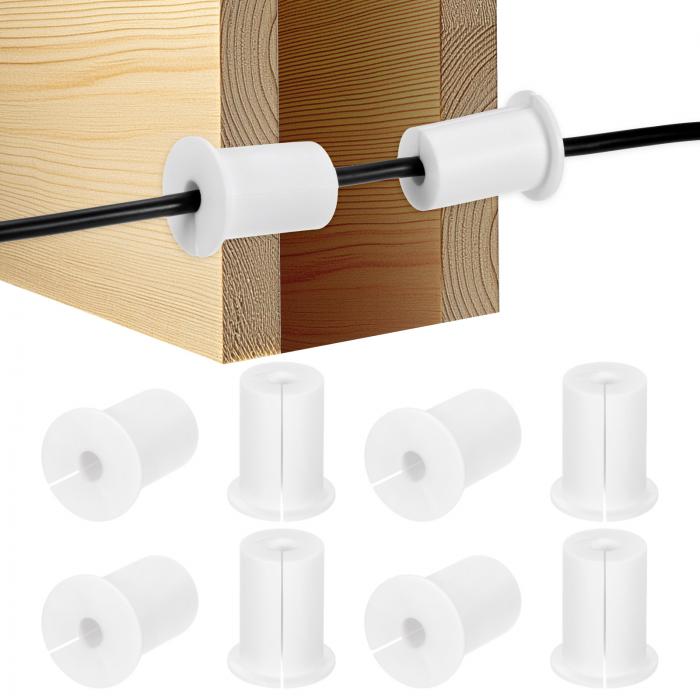 M METERXITY 8パックのケーブルルーティングキット 1"の壁穴用シリコン製ケーブル通し壁グロメットケー..