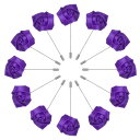 M METERXITY 12パックのローズブートニア 新郎ブートニア ラ ペルピンブートニア メンズウェディング スーツ装飾 ウェディングブートニアポケットブー...