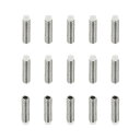 PATIKIL ナイロン先端グラブスクリューM3x10mm 15個304ステンレス鋼メトリック六角ソケットヘッドカップぽいんとアンチスリップセットスクリュー内部六角ドライブハードウェア