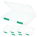 PATIKIL クリアA4ファイルポータブルプロジェクトケース バックル付きプラスチック収納ボックス 8.5