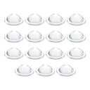 PATIKIL 直径10.5mm フラット凸レンズ 15個 高さ4mm PMMAアクリルLED光学凸レンズ エッジ付き フラッシュライト 車 自転車 ヘッドランプ スポットライト 透明