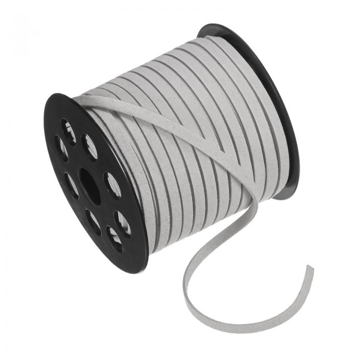 M METERXITY フェイクスエードレザーコード 50ヤード5mmフラットスエードレザーレース フェイクレザー..