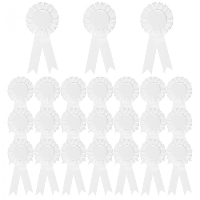 PATIKIL 24個の賞リボン 1位 2位 3位の受賞者認識リボン 空白の賞リボン参加メダルリボン 競技スポーツイベント用 ホワイト