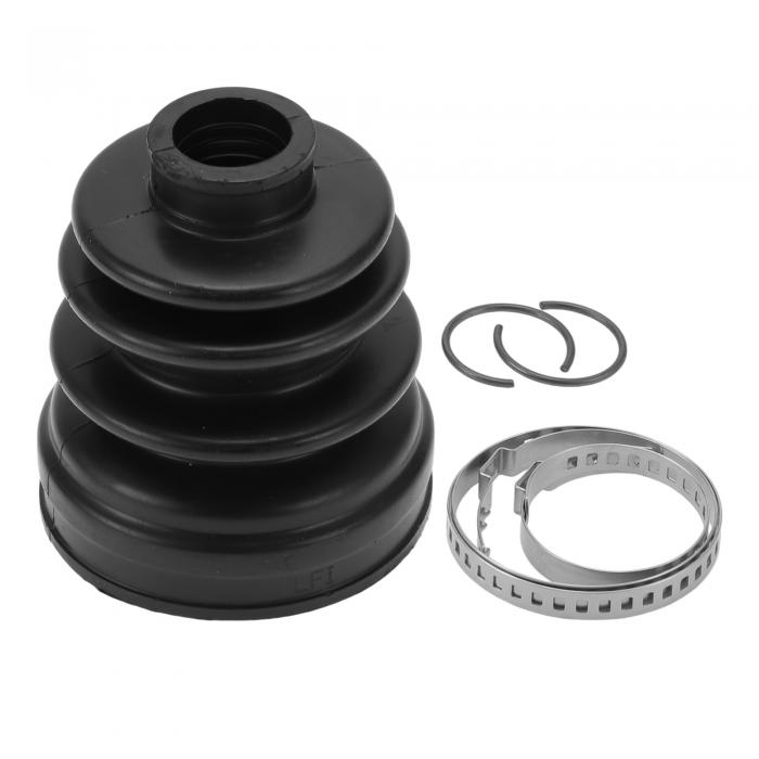 Hihaha Hyundaiに対応I30 12 2012-2015用のNo.49595A64A0 CVジョイントブーツキット（クランプ付き）インナーコンスタントベロシティジョイントブーツ強固で耐久性のあるゴム1セットブラック