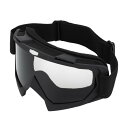 RATCHROLL バイク ゴーグル オートバイゴーグル 防塵防風 広い視野 UVカット ヘルメット対応 アウトドア スポーツ スキー 男女兼用 1個 黒 灰