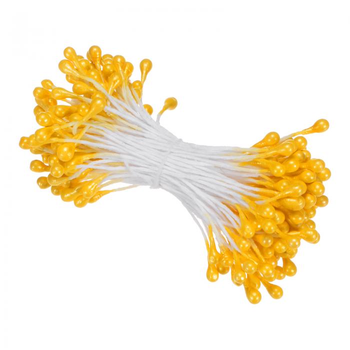 M METERXITY 150個入りの人工花ステーメンキット 3 mmミニダブルヘッド花ステーメンピスティル 花作り ..