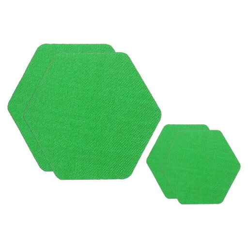 PATIKIL ナイロン補修パッチ 2.5"x2.5" / 1.5"x1.5" 4パック ダウンジャケットパッチ ヘックス形状 生地補修テープ 衣類 ジャケット テント バッグ アウトドアギア 修理用 緑 PATIKIL ナイロン補修パッチ 2.5"x2.5" / 1.5"x1.5" 4パック ダウンジャケットパッチ ヘックス形状 生地補修テープ 衣類 ジャケット テント バッグ アウトドアギア 修理用 緑