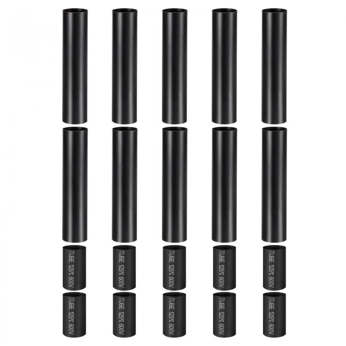 PATIKIL 4"キャンドルカバースリーブ 10個 金属E12シャンデリアソケットスリーブ 断熱収縮性難燃チュー..