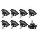 M METERXITY 8パック スタークランピングノブ 機械/電子機器/家具/傘ベース用 M8x16mmメススレッドハンドタイトニングスクリュー マシンハンド...